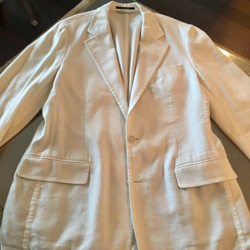 Hugo Boss White Linen Blazer